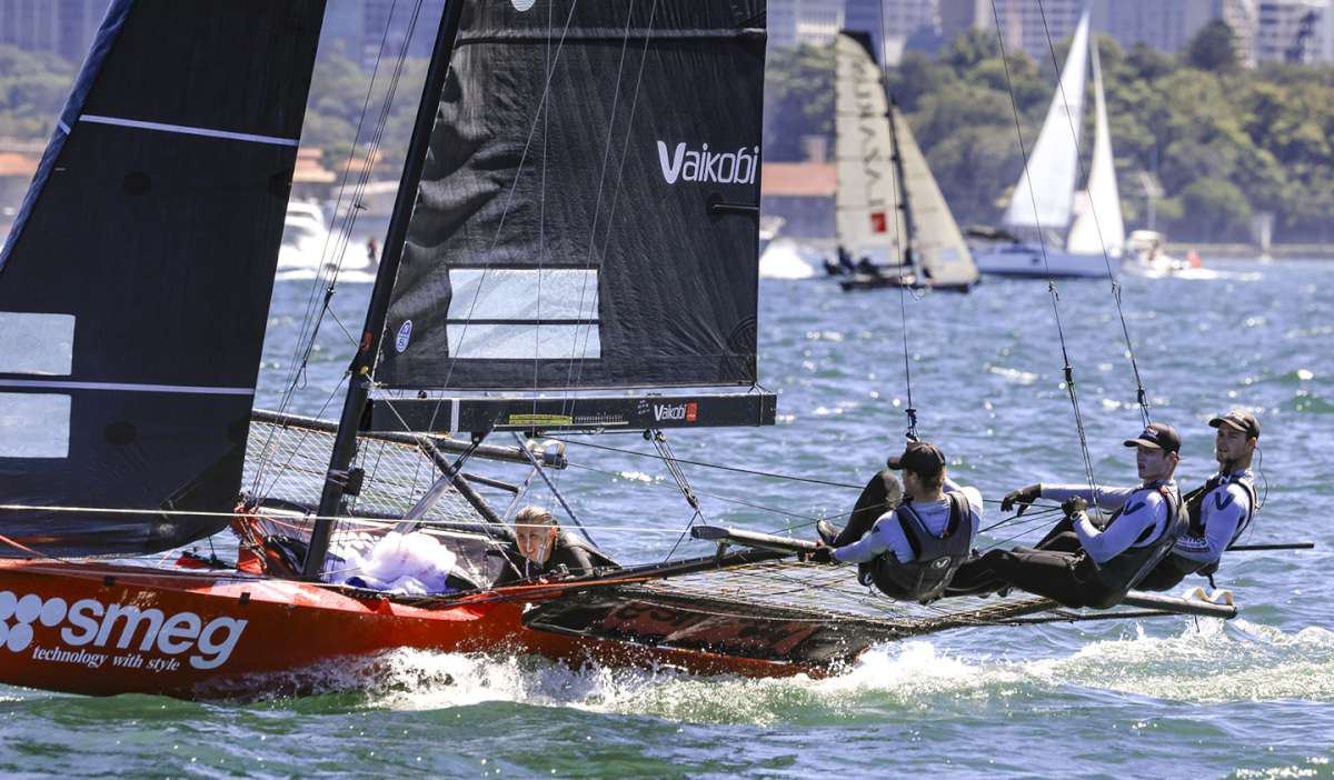 2025 Queen of the Waves , Casey Sexty looks straight ahead on Smeg (SailMedia)