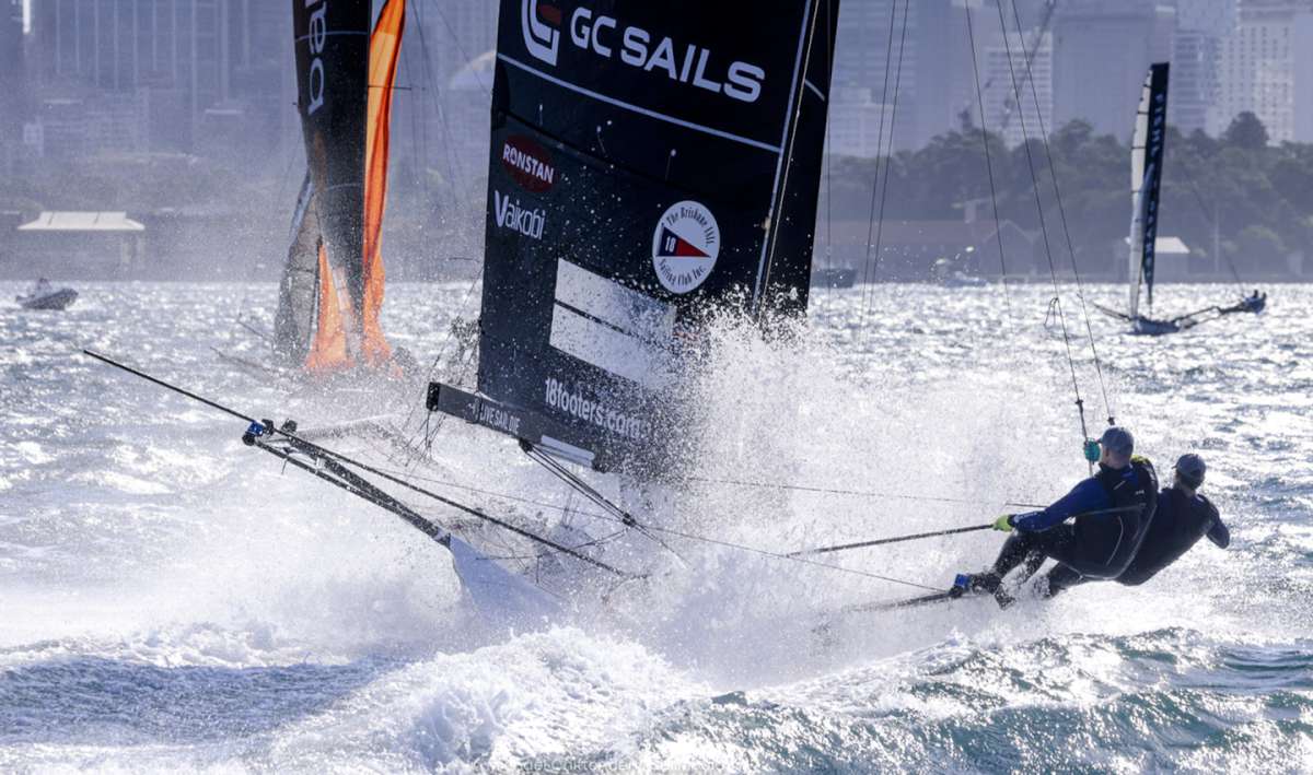 GC Sails accelerates away after rounding the weather mark (SailMedia)