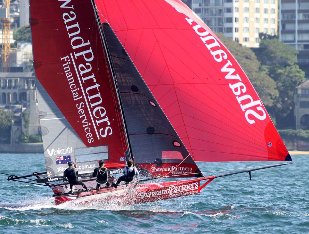 Shaw and Partners on a NE spinnaker run at the 2023 Giltinan (Frank Quealey)