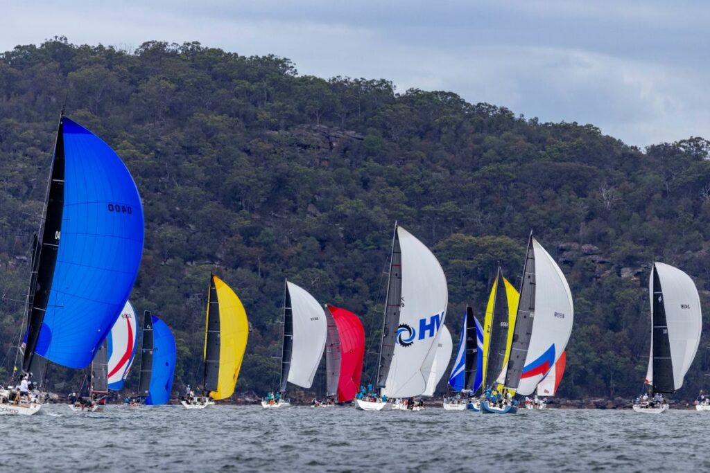 The Pittwater Cup fleet did the whole race under spinnaker - magic - Andrea Francolini, RPAYC pic