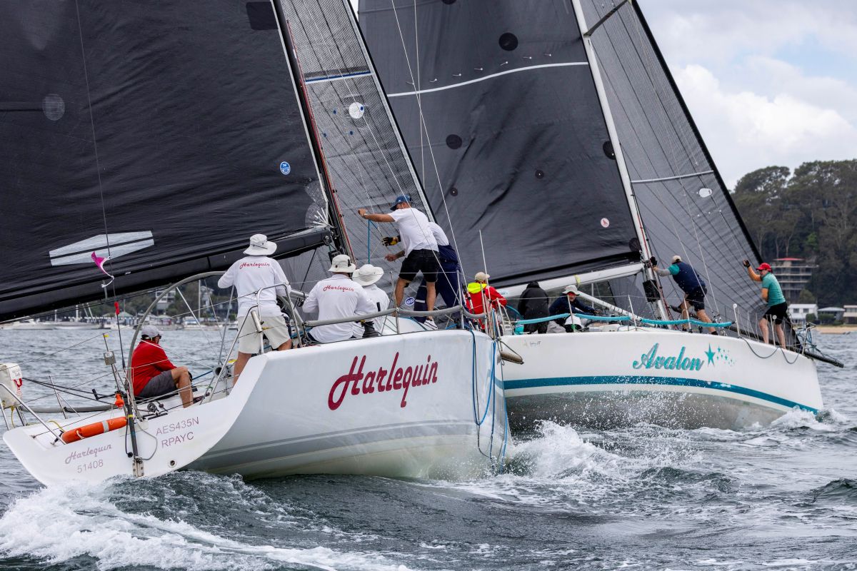 Harlequin vs Avalon in the Pittwater Cup - Andrea Francolini, RPAYC pic