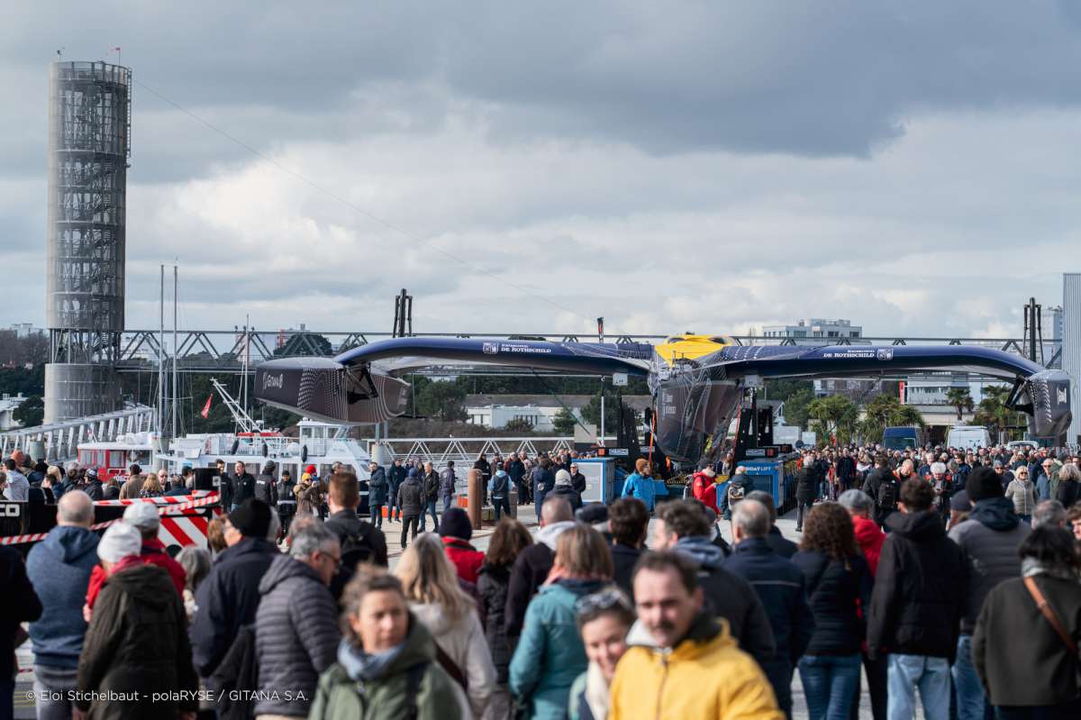 Gitana 18 Maxi Edmond de Rothschild launched © Eloi Stichelbaut - PolaRYSE - GITANA S.A.