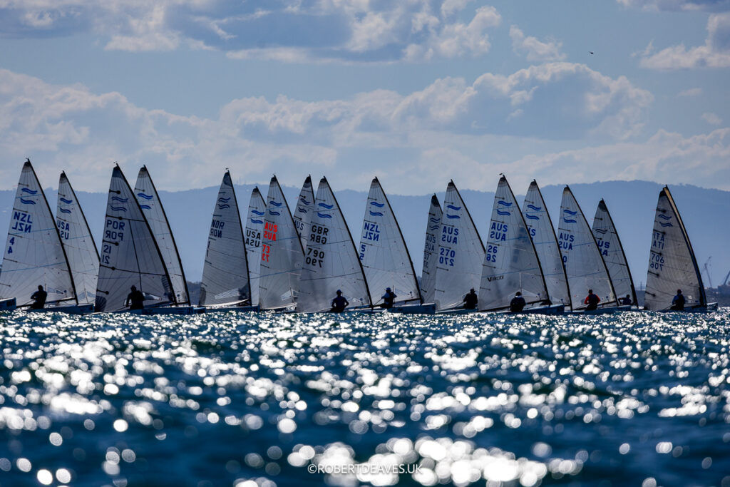 Finn Gold Cup Start Race 8 - Credit Robert Deaves