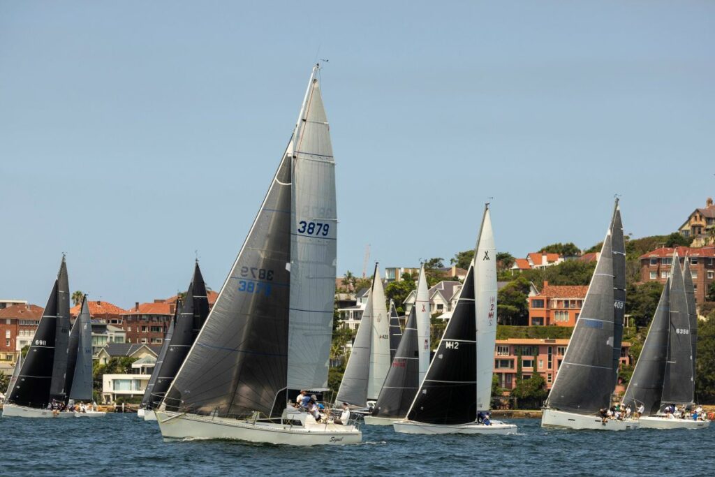 Sydney Harbour Open Division 1 start - Andrea Francolini, MHYC pic