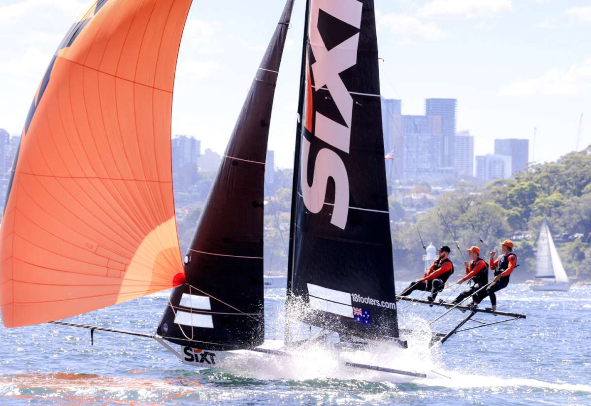 Pushing Sixt to the limits in a NE wind (SailMedia)