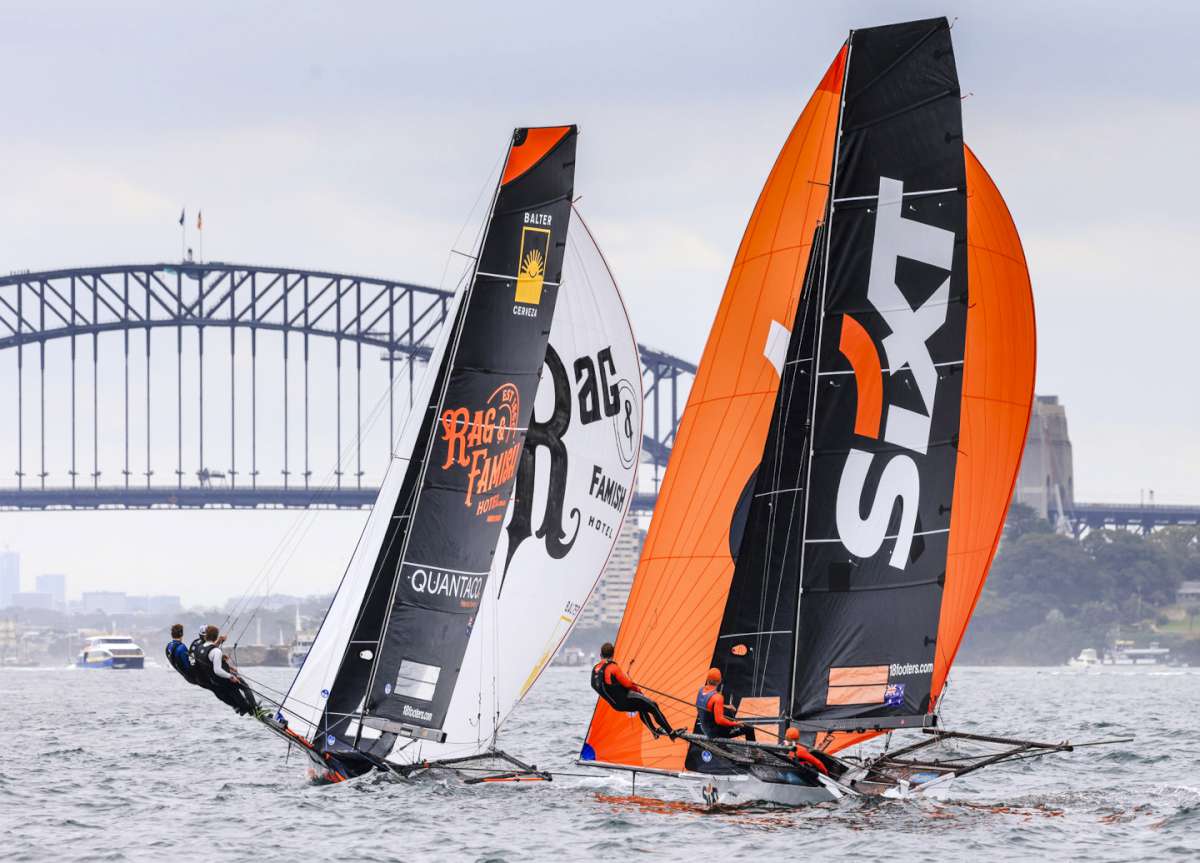 Rag & Famish leads Sixt during the Spring Championship (SailMedia)