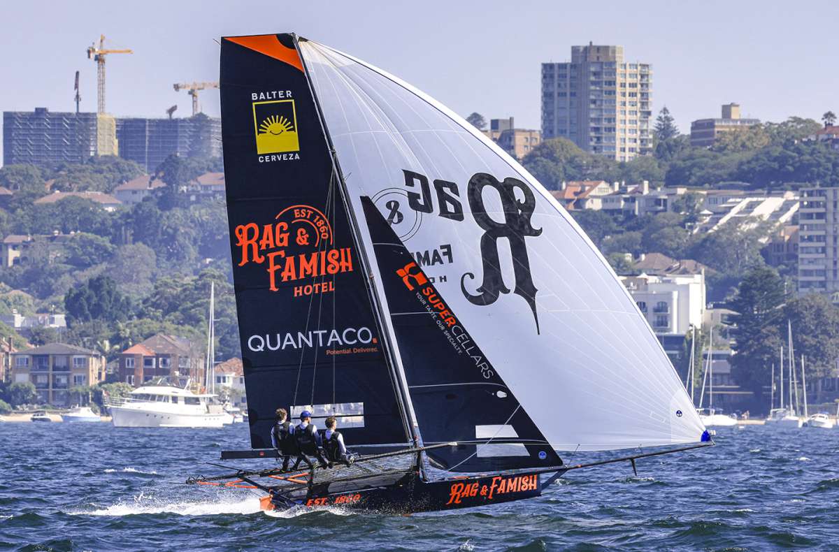 The Rag on a NE spinnaker run (SailMedia)