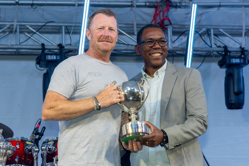 Jason Carroll’s MOD 70 Argo (USA) took Multihull Line Honours © Tim Wright-RORC