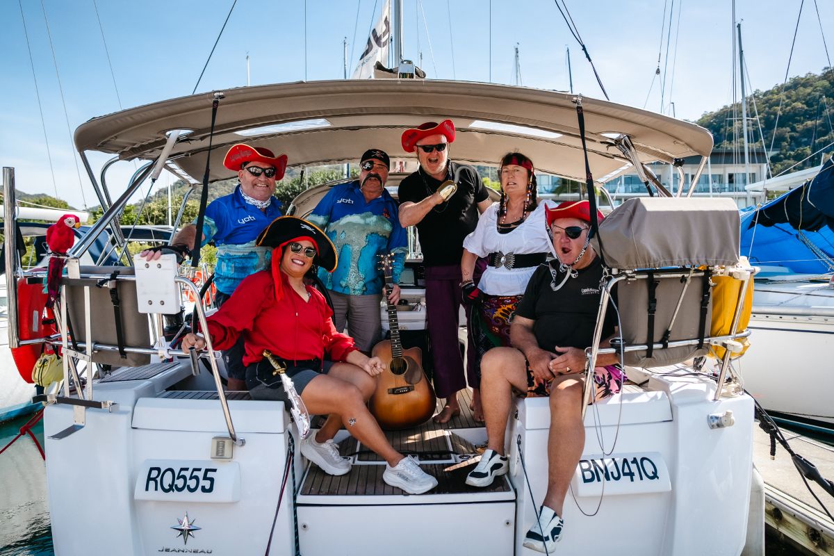 Dress up is part of the fun - as the pirates on La Quinta - Revolution Productions pic