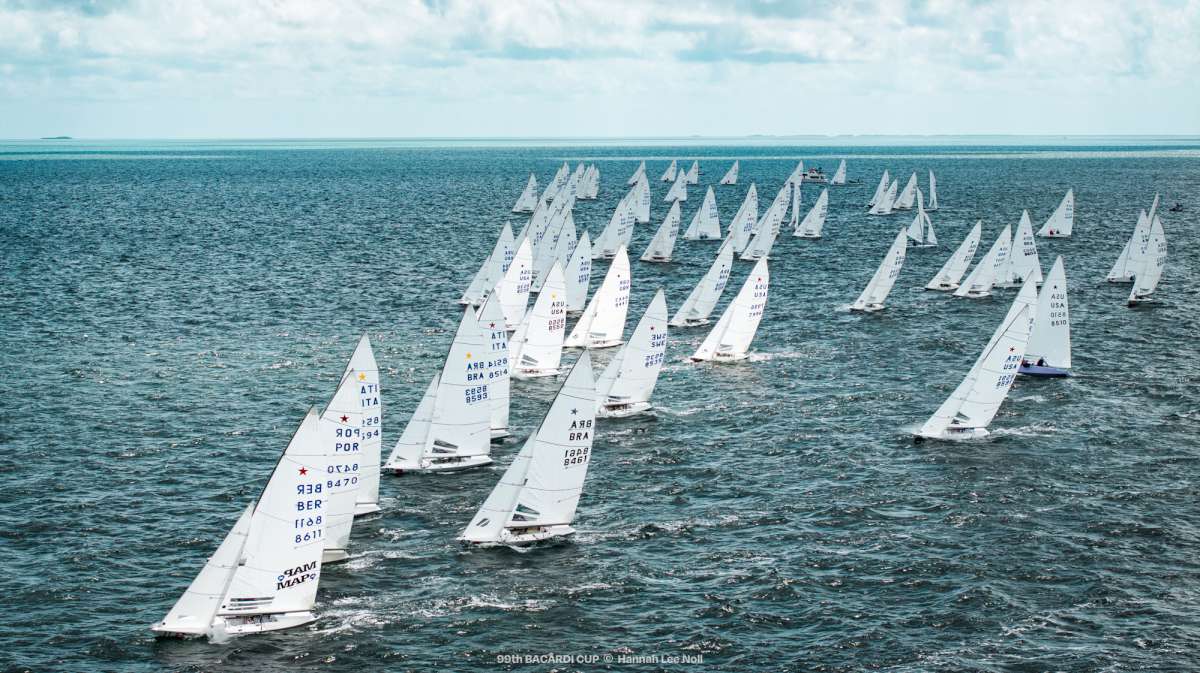 A heavy air Star start at 99th Bacardi Cup - Credit Hannah Lee Noll