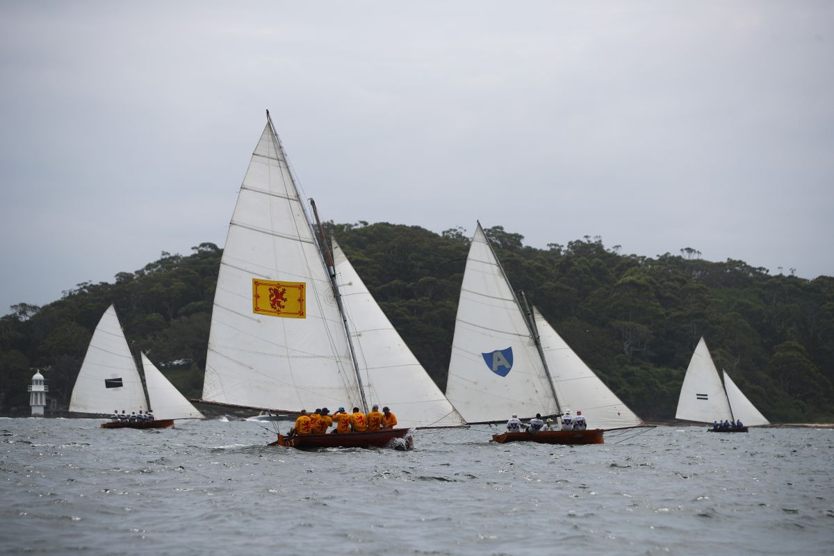 The Historical 18s make a memorable picture on the Harbour - Brett Costello, MHYC pic