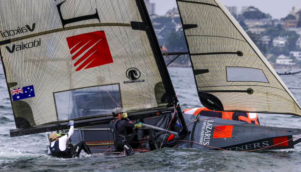 Lazarus has a tight mark rounding (SailMedia)