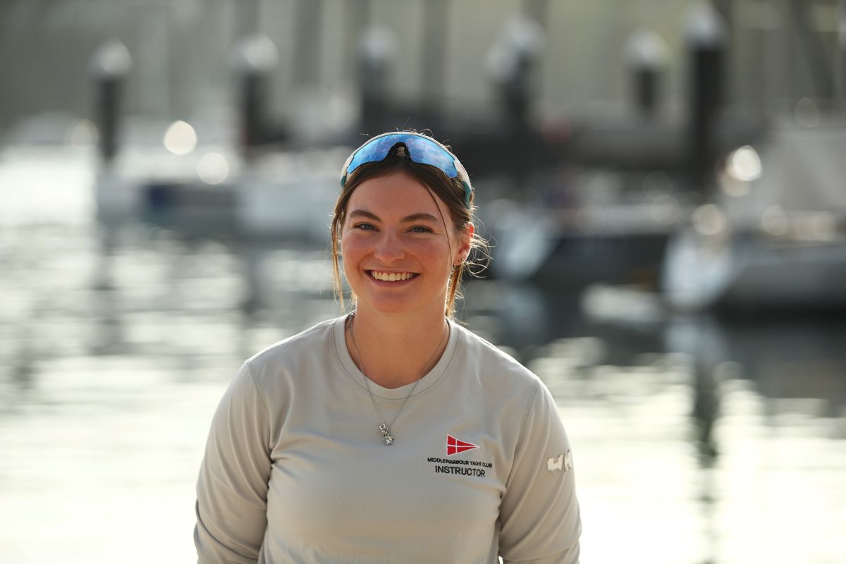 Ali Braden is driving a media boat this weekend - Brett Costello, MHYC pic