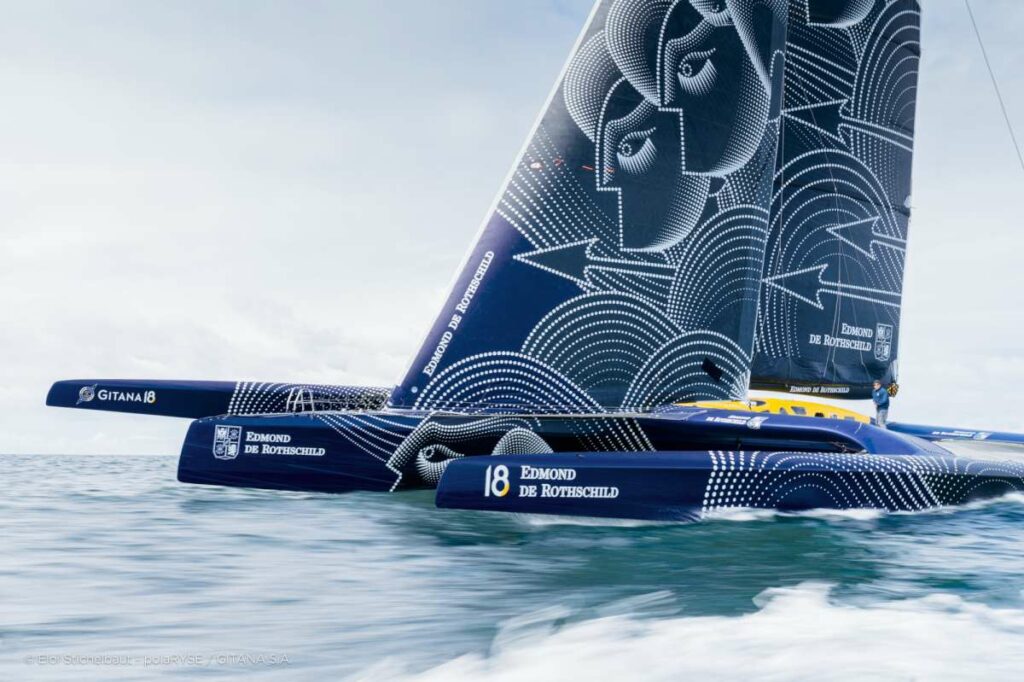 First Sail for the Maxi Edmond de Rothschild - Credit E.Stichelbaut-1200