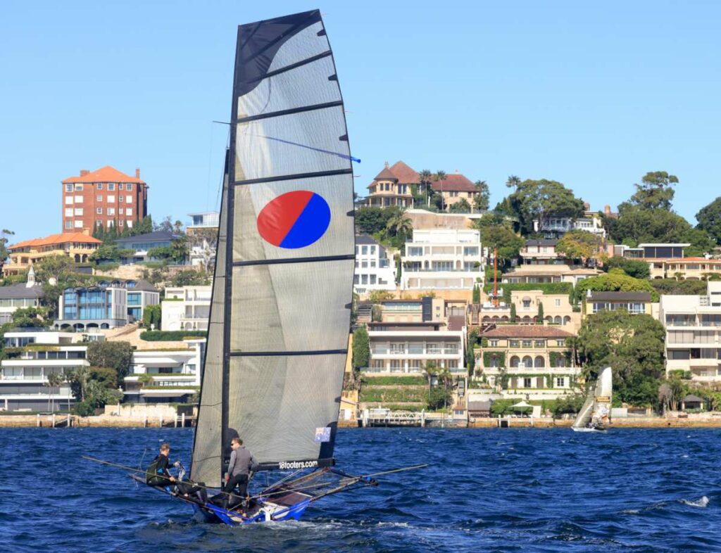 2026 JJ Giltinan champion Yandoo flys the blue ribbon (SailMedia)