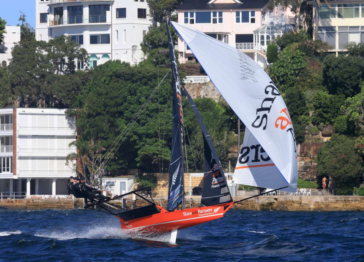 Shaw and Partners New Zealand a great third placing in the NE wind conditions (SailMedia)