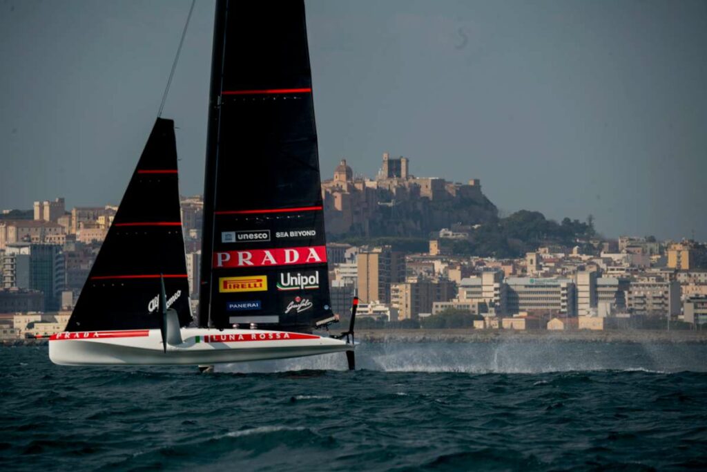 38 America’s Cup - Luna Rossa Team. AC40 training.