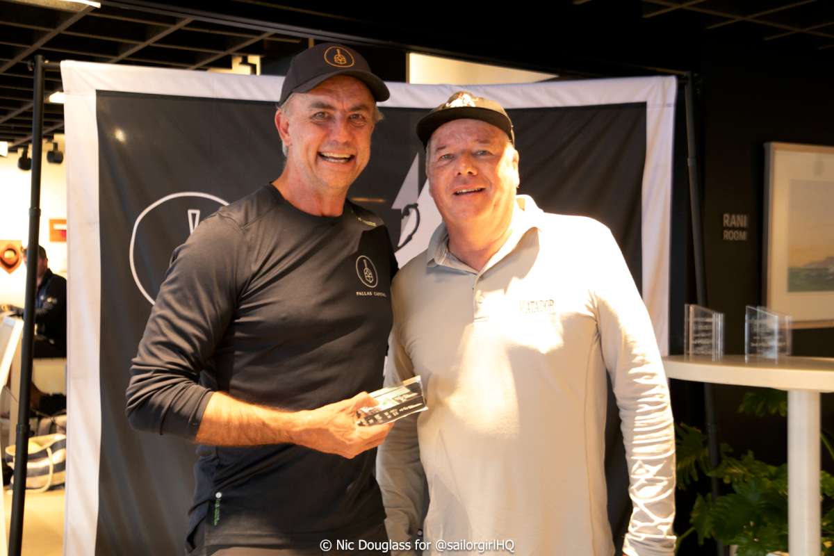 David Doherty receiving one of his wins for Act 1 of the Pallas Capital Gold Cup - Credit - Sunset Media - @sailorgirlhq