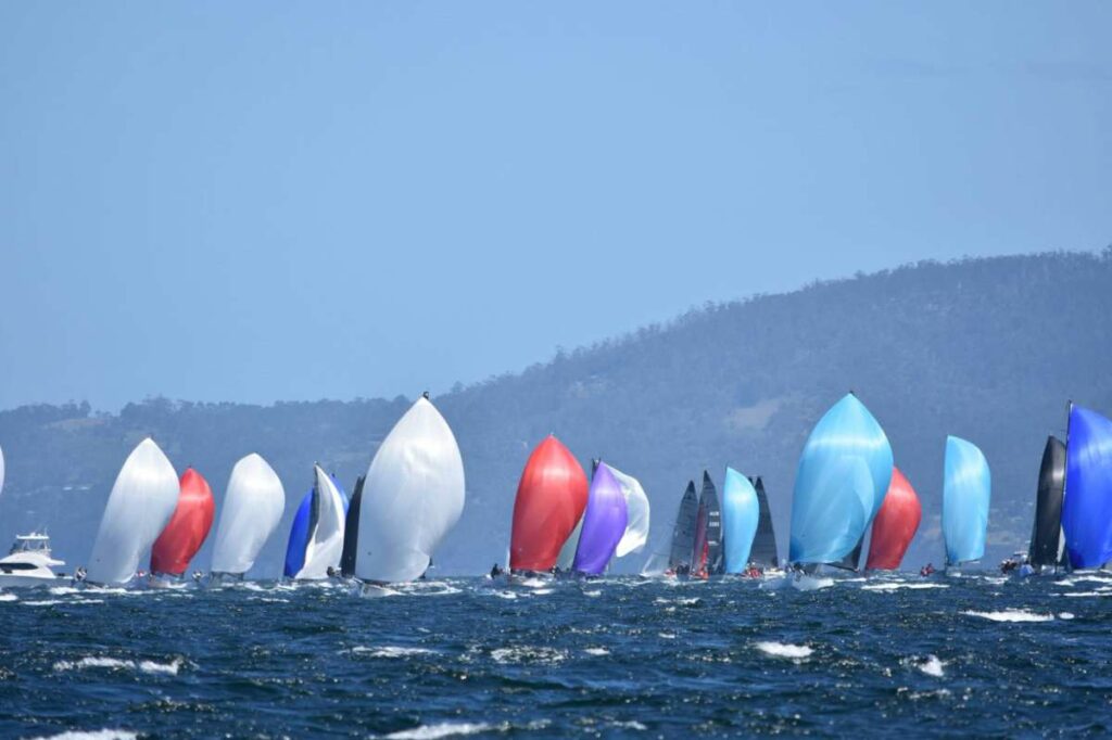 Exhilarating sailing for the 2018 SB20 Worlds fleet on the River Derwent - Credit Jane Austin