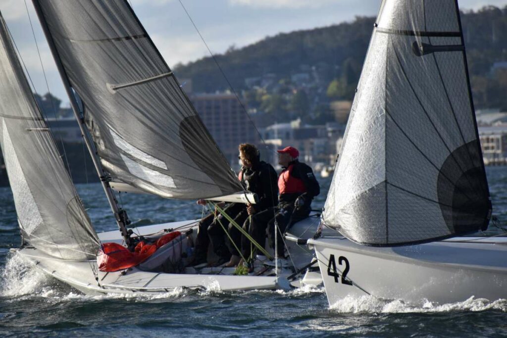 Porco Rosso and Silver Gull in a close battle on the River Derwent Image Jane Austin