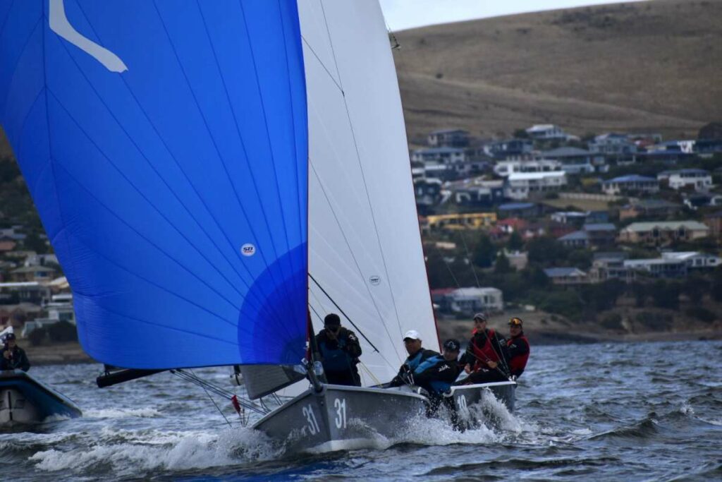 Export Roo leading Porco Rosso in the 2026 Storm Bay Apparel SB20 Australian Championship Image Jane Austin