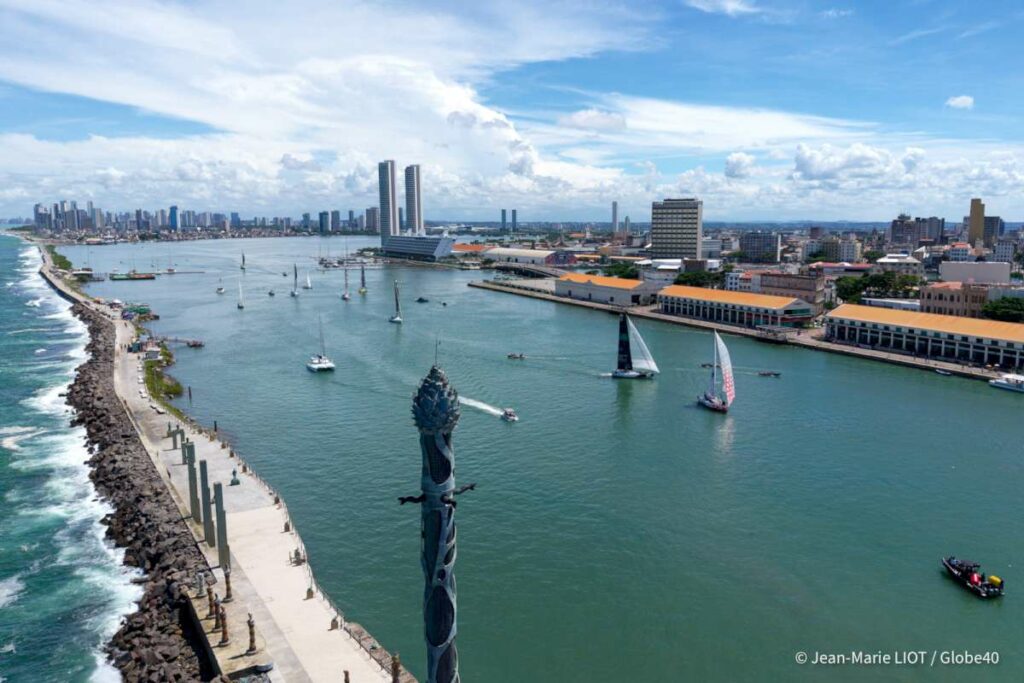 GLOBE40 fleets set off today from Recife, Brazil - Credit Jean-Marie Liot