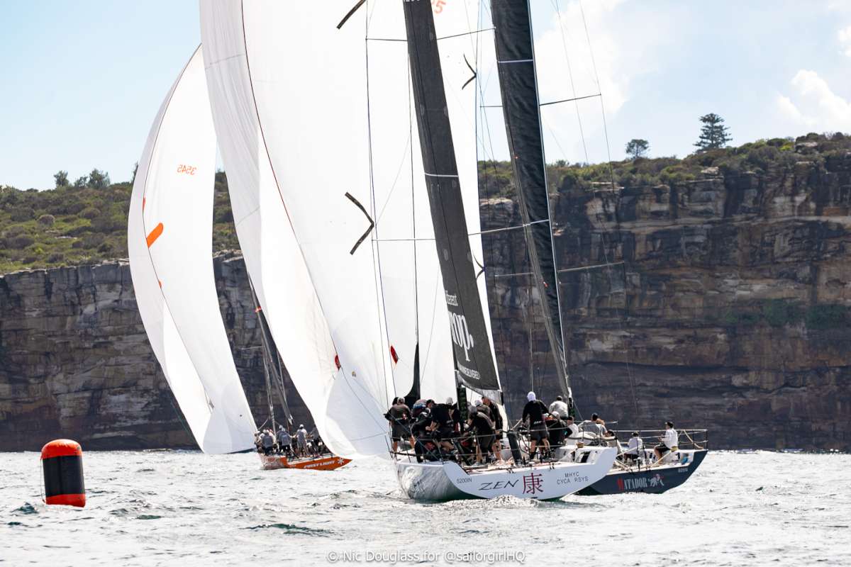 First Light leading the TP52s - Nic Douglass @sailorgirlhq