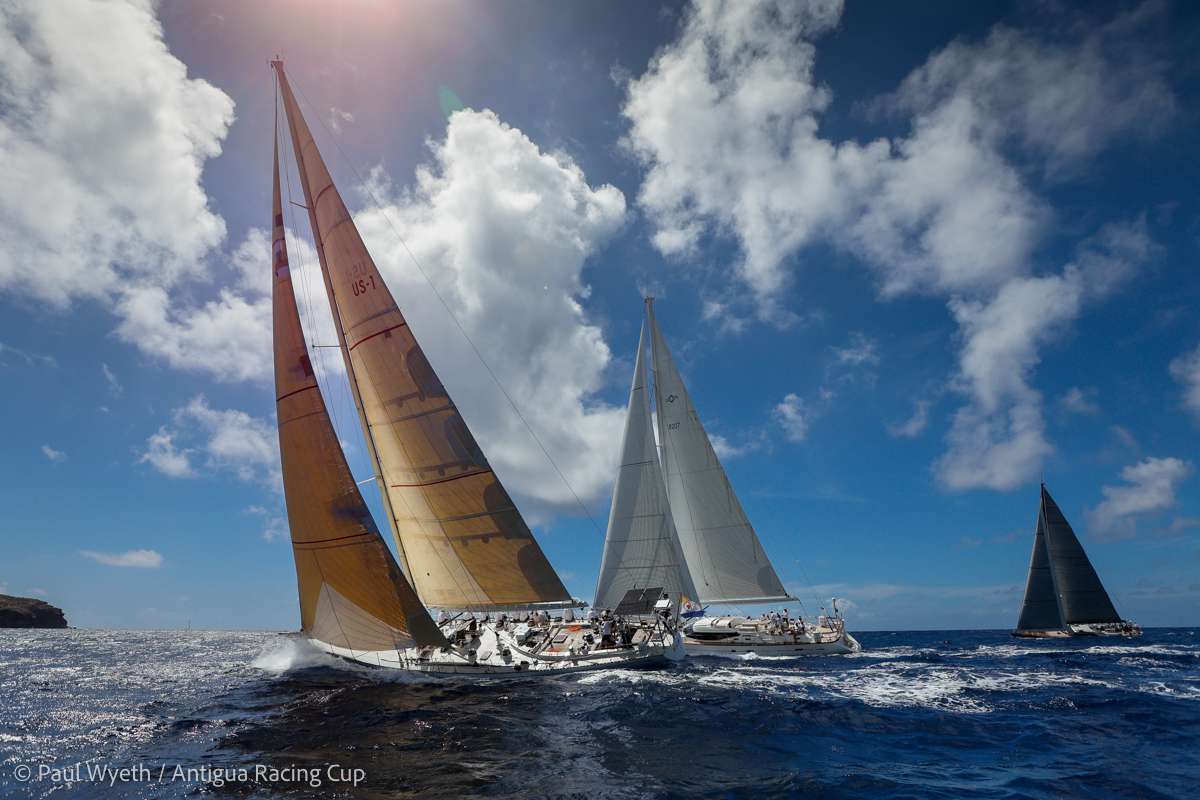 Zig Zag, Prevail and Kialoa III in CSA 1 © Paul Wyeth-Antigua Racing Cup