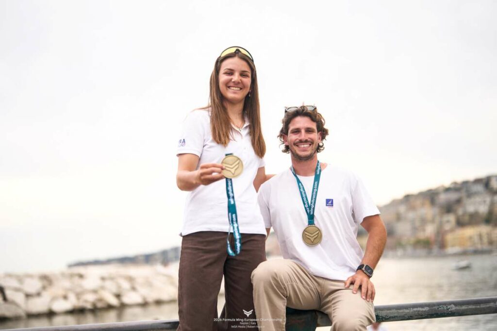 France celebrates double European WingFoil Gold in Naples