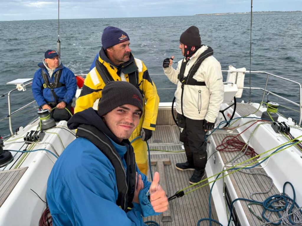 Sam a multiple youth national champion ready for his first race on Shimmer Photo Shaun McKenna