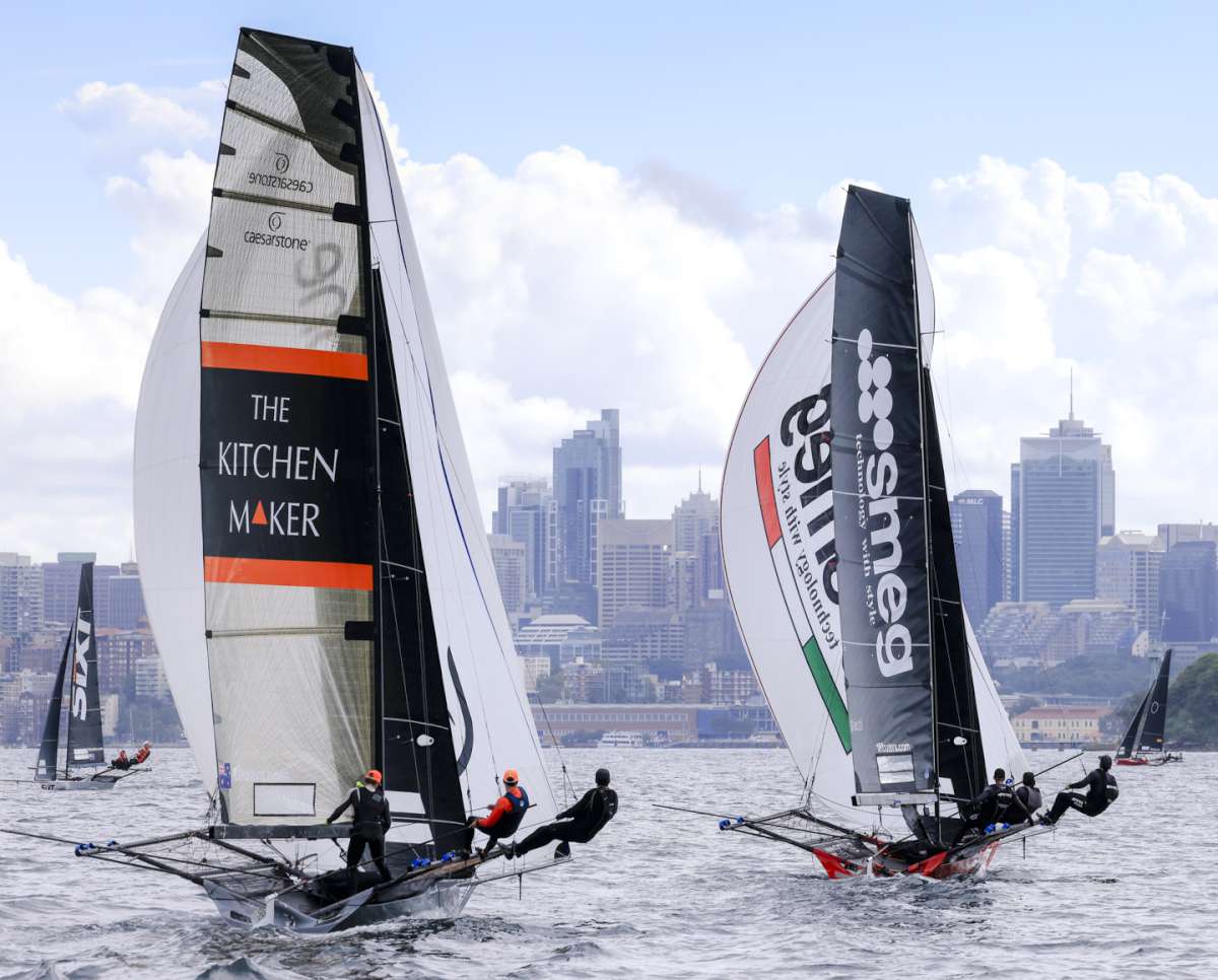 Light wind spinnakers at the 2026 JJs (SailMedia)