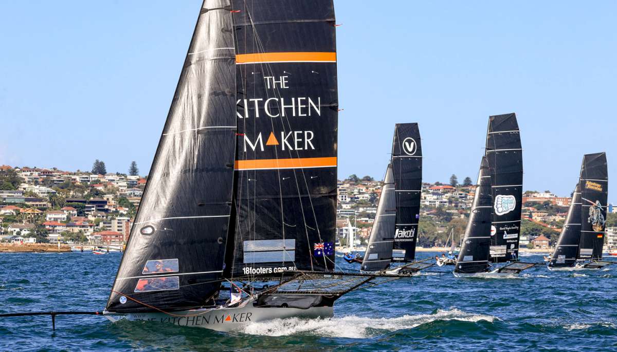 Racing to the weather mark in the 2024 JJs (SailMedia)