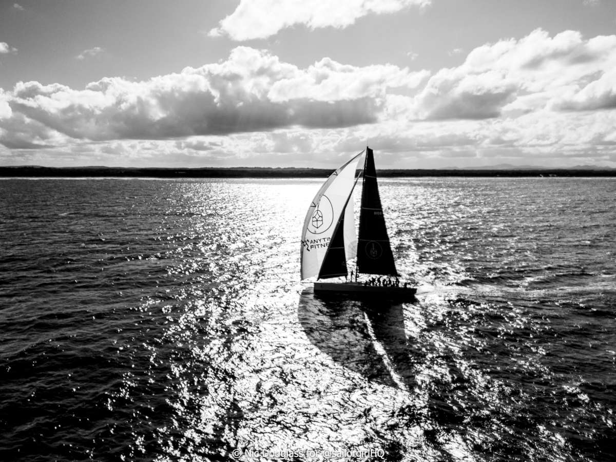 Highly Sprung in full glory ripping to Providence offshore - Credit - Sunset Media - @sailorgirlhq