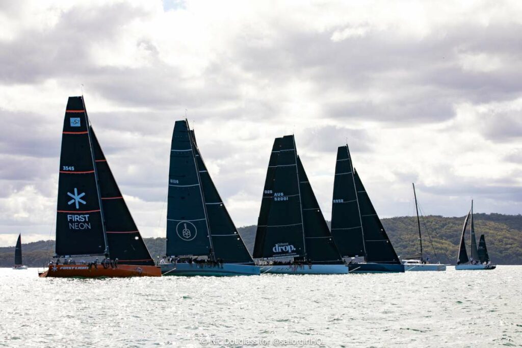 The line up for the TP52's in Race 5 - Credit - Sunset Media - @sailorgirlhq