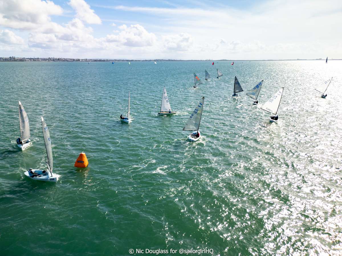 Some of the Finns will do a fun race around Green Island today - Credit - Sunset Media - @sailorgirlhq