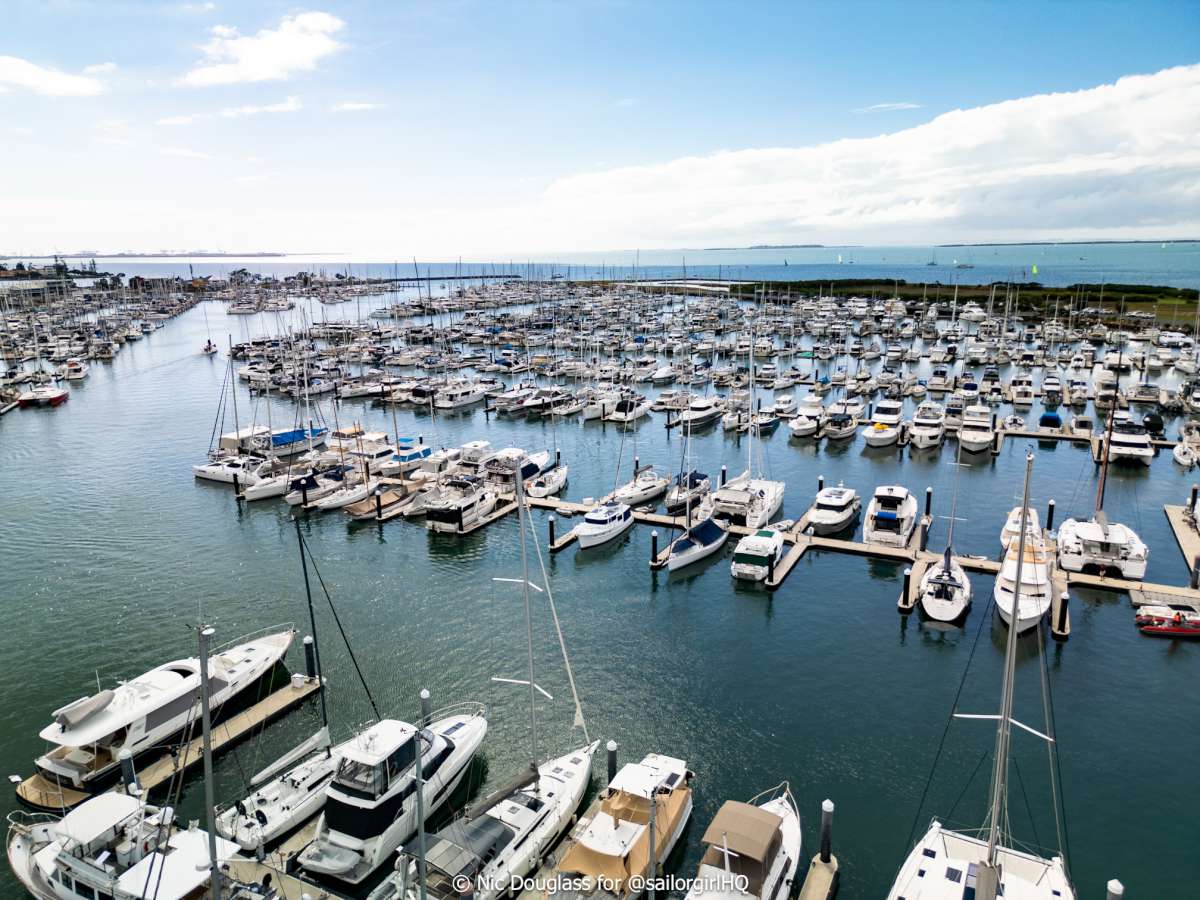 RQYS marina as the last of the boats head out to race on the final day of BRW2026 - Credit - Sunset Media - @sailorgirlhq
