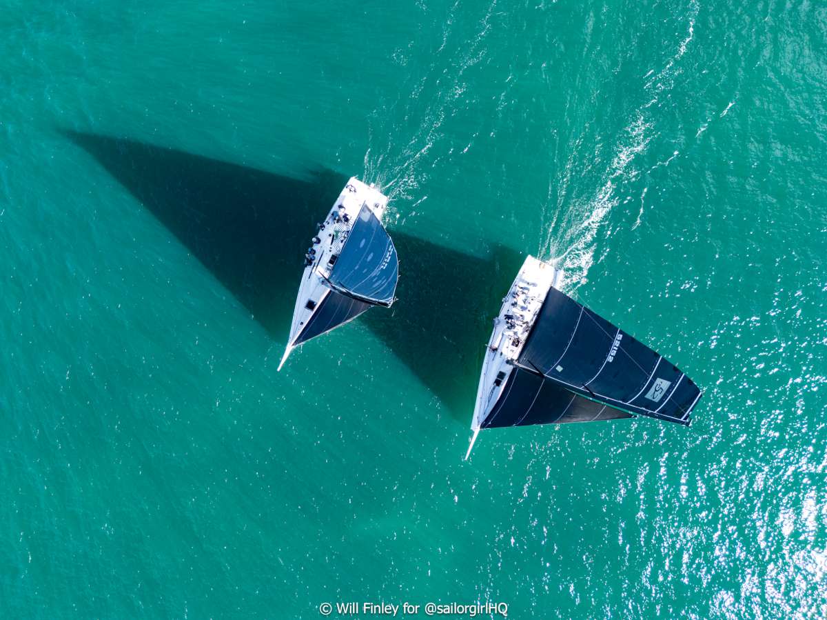TP52's Frantic and Koa - Credit - Will Finley - Sunset Media - @sailorgirlhq-5-4-1200