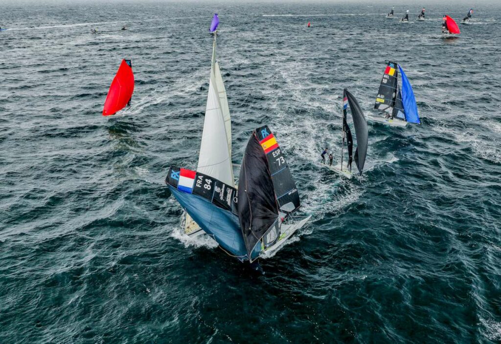 49er, 49er Fx and Nacra 17 World Championships 2026, Quiberon, France.