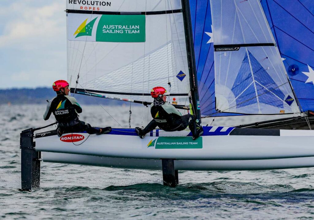 Brin and Rhiannan Day5 in Quiberon - Credit Sailing Energy