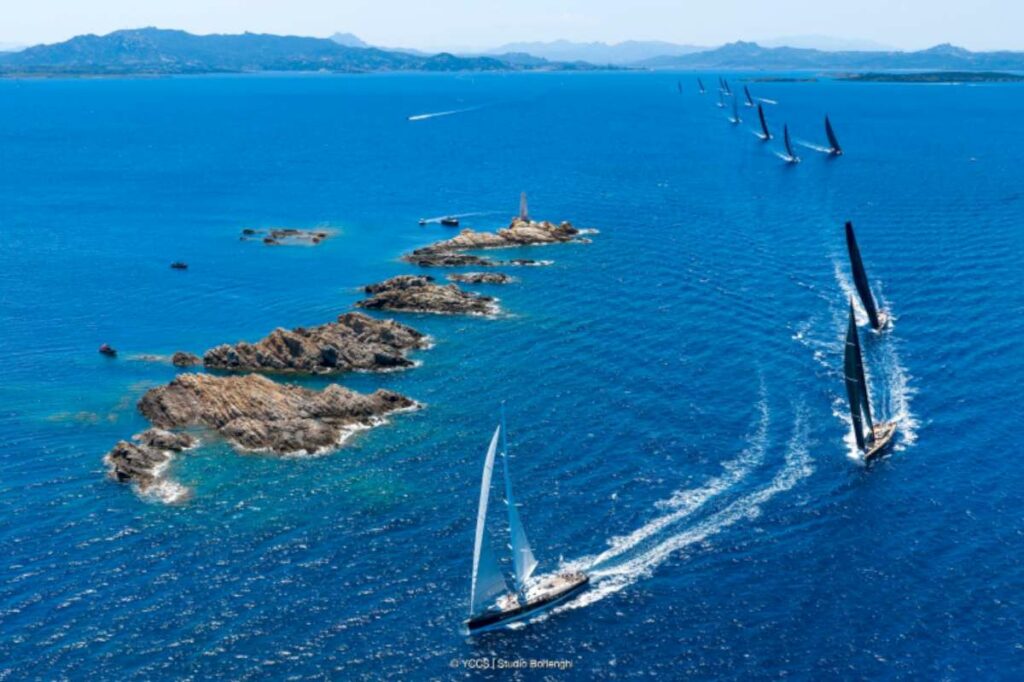 The Giorgio Armani Superyacht Regatta fleet at the Isola dei Monaci - Credit Studio Brolenghi