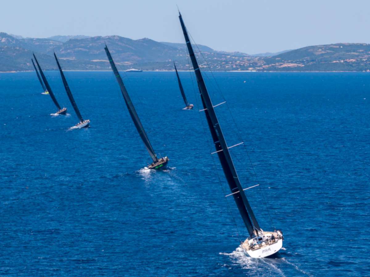 Moat, leader in the Blue division, Giorgio Armani Superyacht Regatta 2026 - Credit Studio Brolenghi