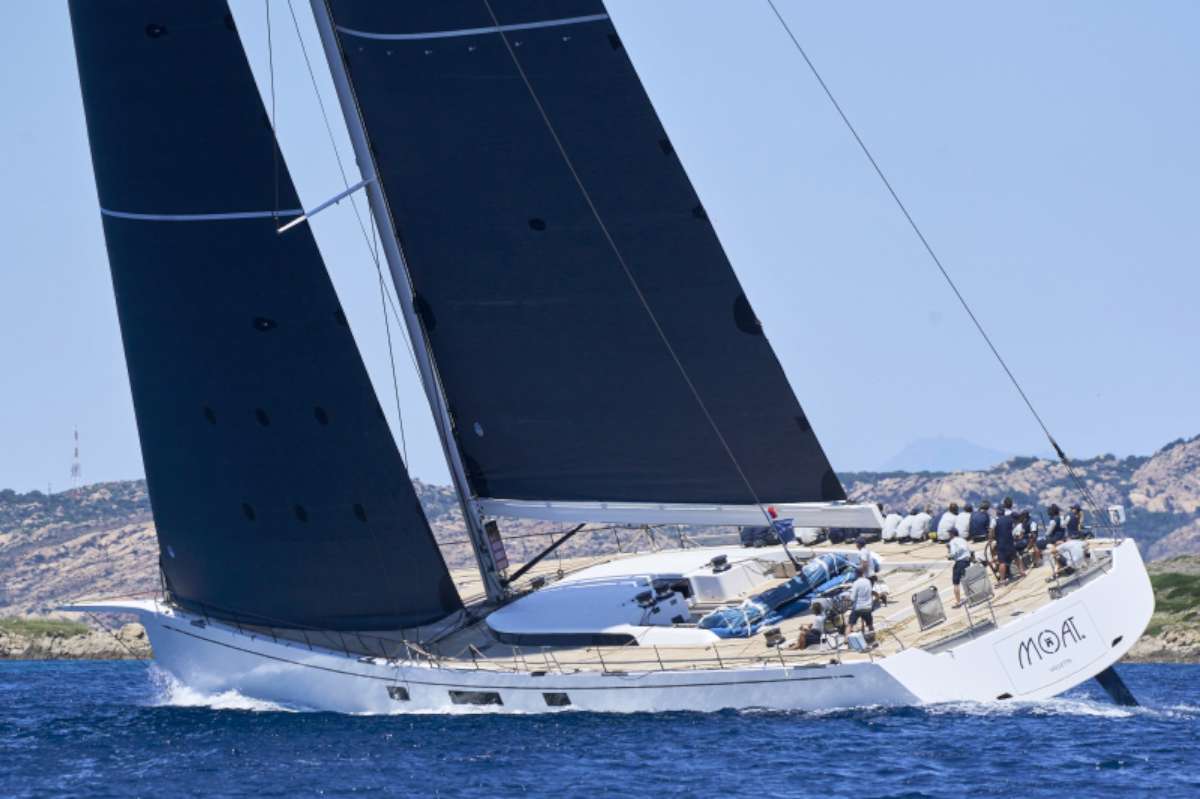 The Swan 115 Moat, winner in the Blue class Giorgio Armani Superyacht Regatta 2026-Photo credits YCCS-Studio Borlenghi