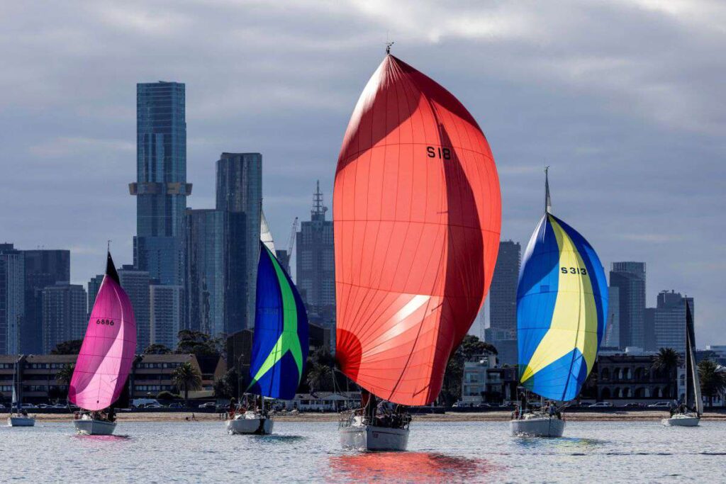 Picture perfect on Port Phillip today - Andrea Francolini, AWKR pic