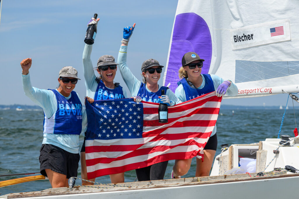 Team BAAM (pictured left to right) Allie Blecher, Beka Schiff, Ali Blumenthal Stokes, Katja Sertl - Photo Ted Morgan