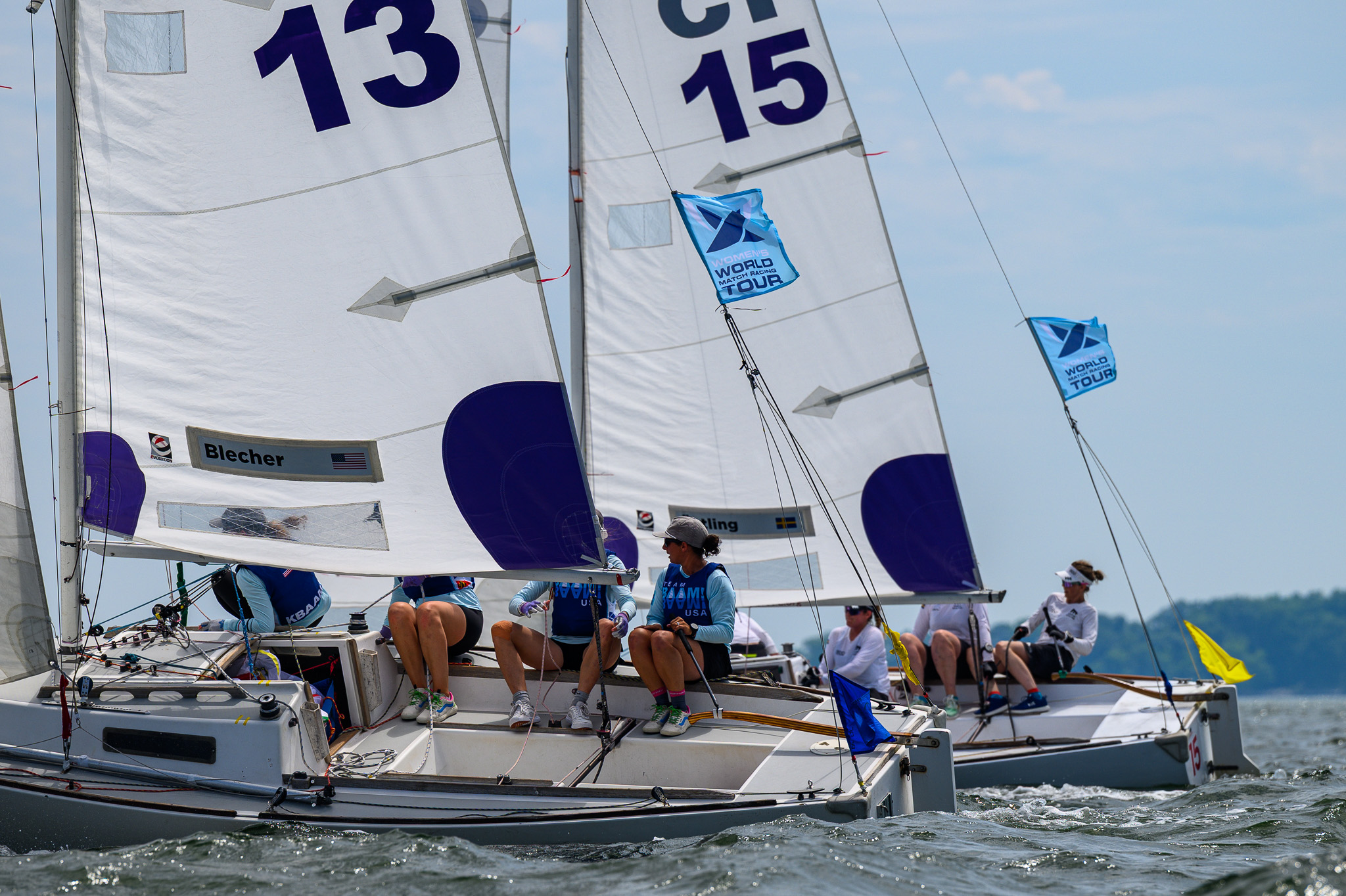 Aliie Blecher USA and Anna Östling SWE in the final - Photo Ted Morgan