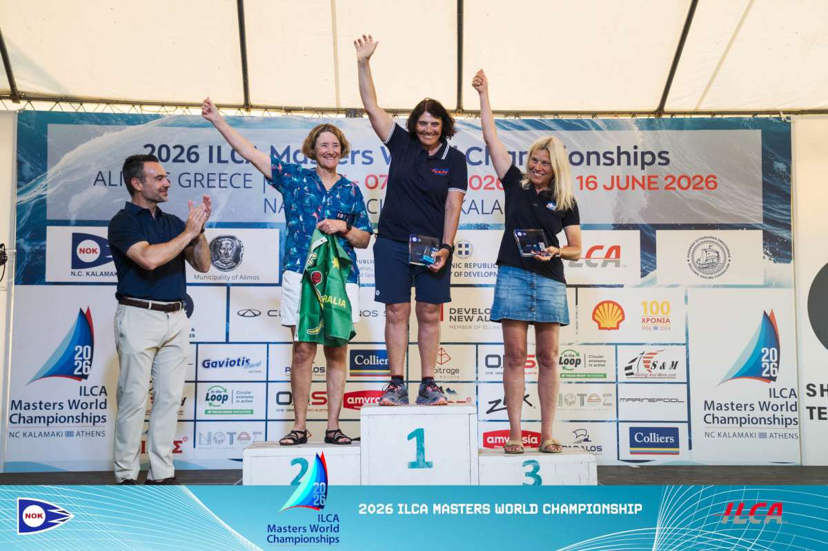 2026 ILCA 6 Masters Worlds - Grand Masters Women - Credit Harris Gkaniatsas