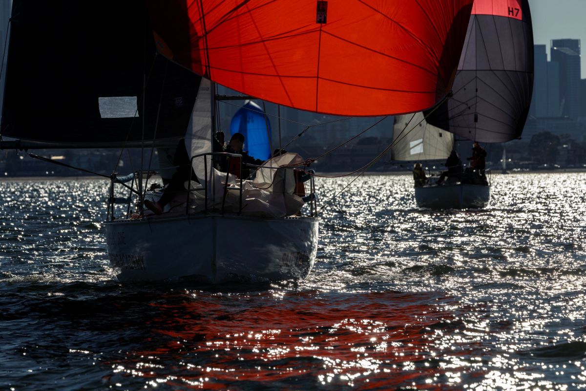 S80s Espresso and Outlaw looking good with kites flying - Andrea Francolini, AWKR pic