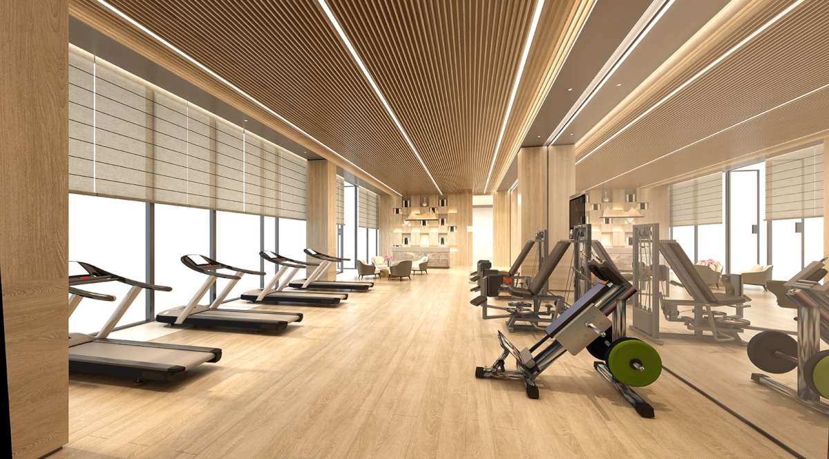 3d render of fitness gym center
