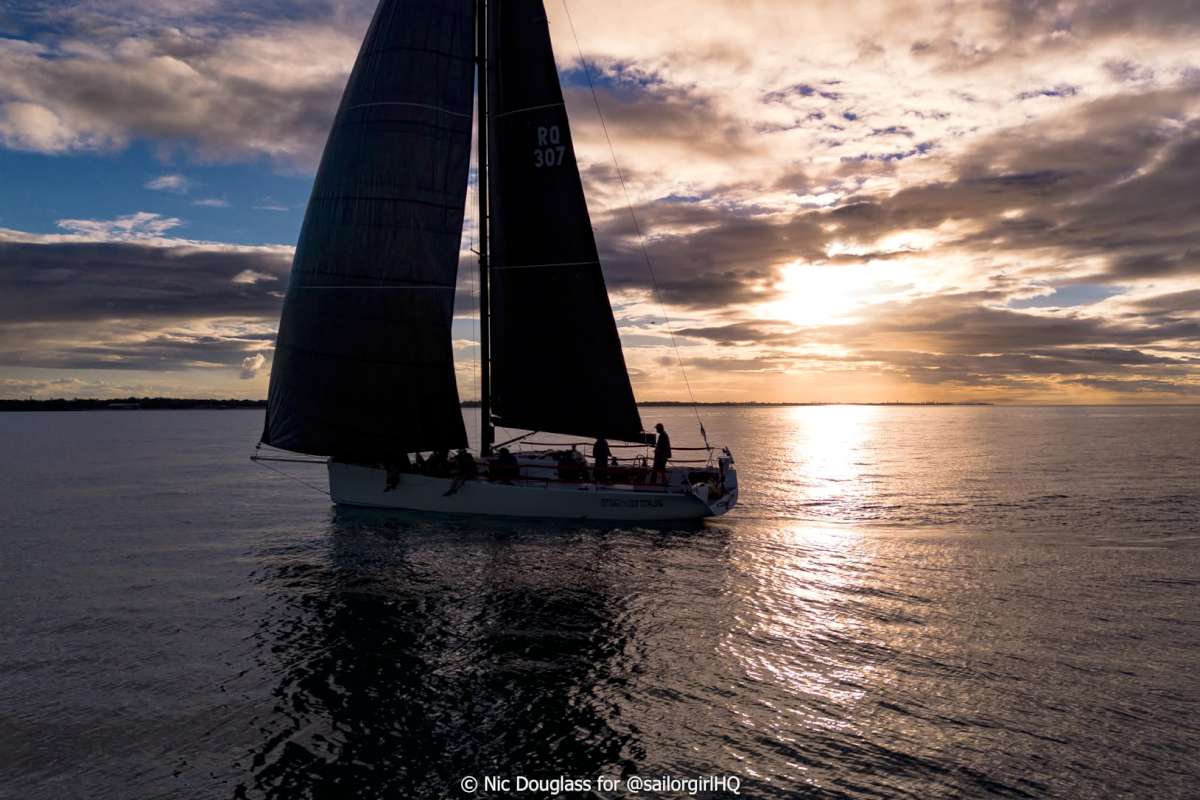 Wedgetail approaching the finish - Credit @sailorgirlhq