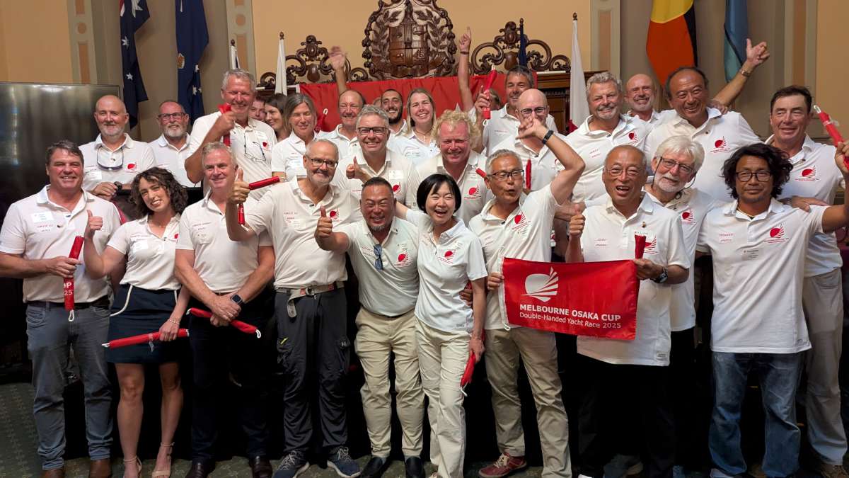 International and Australian crews from the 2025 Melbourne Osaka Cup Photo ORCV Media